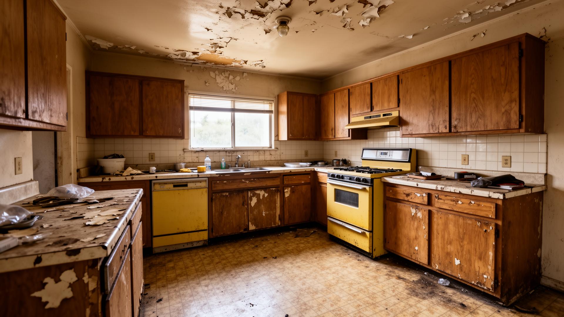 Outdated Los Angeles kitchen before remodel