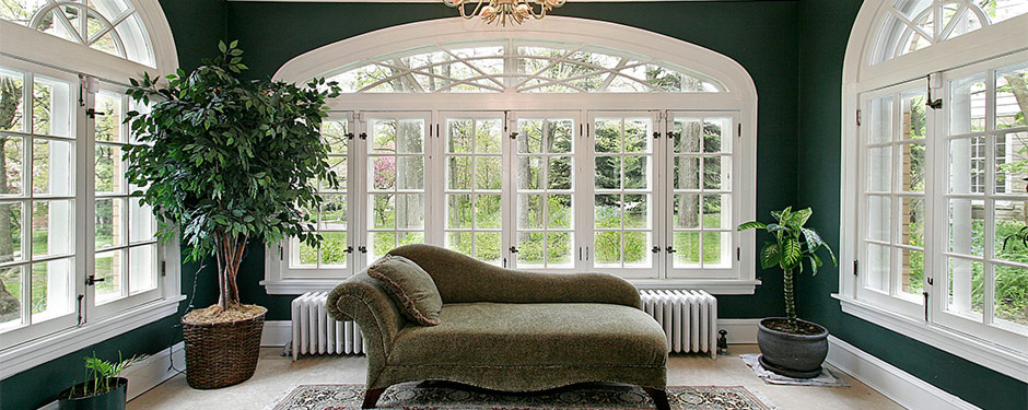 Luxury Sunroom with large windows