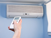 Maintaining air conditioner with control