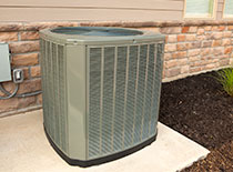 Background air conditioner in summer