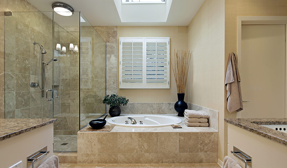 luxury bathroom marble tiles