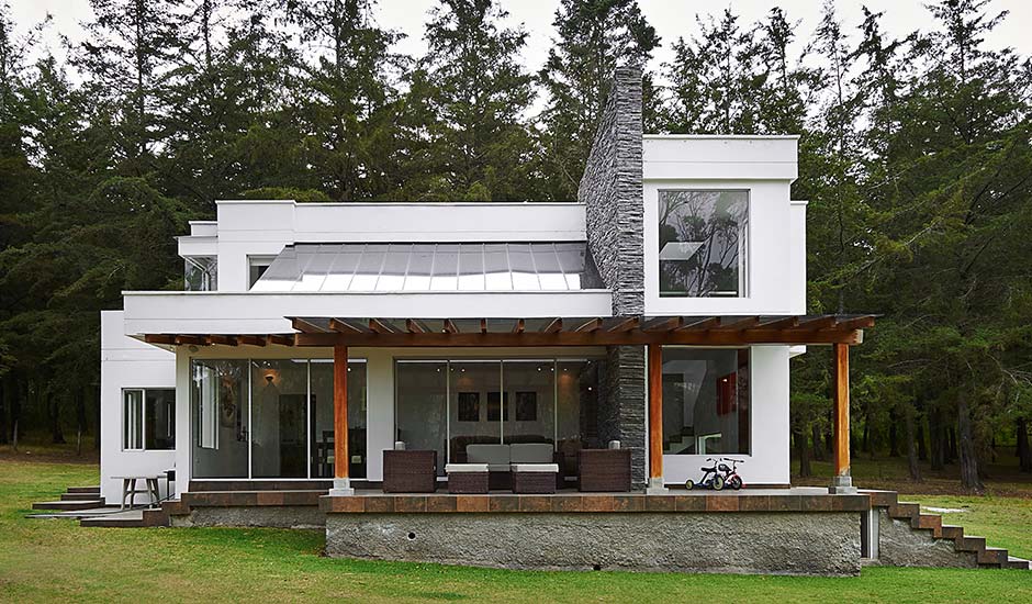 modern forest home