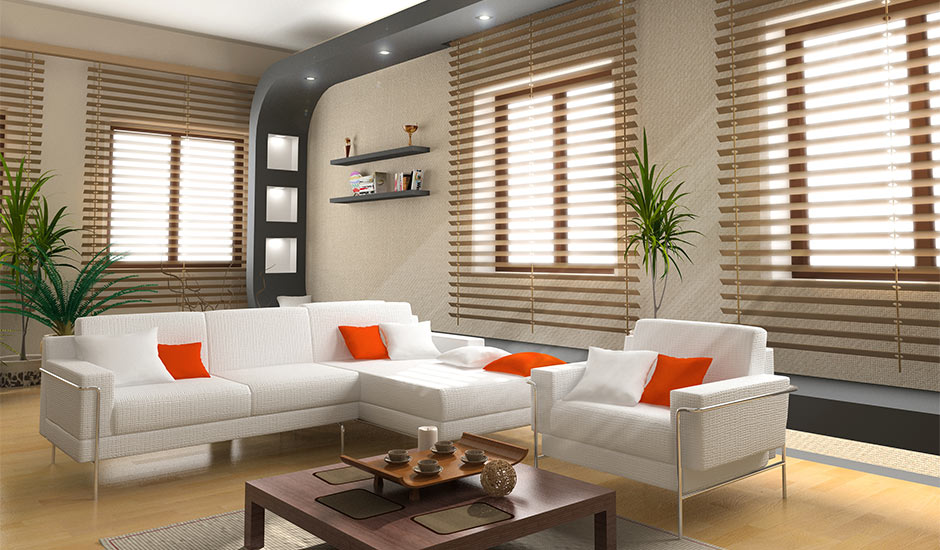modern oriental living room